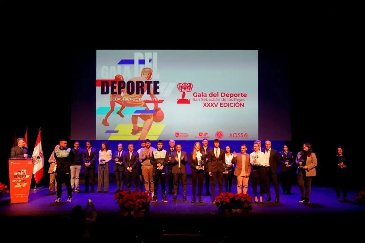 La XXXV Gala del Deporte de San Sebastián de los Reyes se celebró en diciembre de 2022 en el Teatro Auditorio Adolfo Marsillach