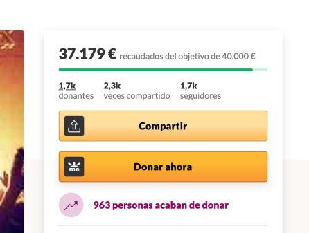 Cientos de personas han donado en las últimas horas