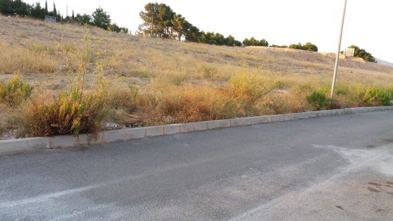 Estado de la urbanización Ecoviudad en Monóvar 