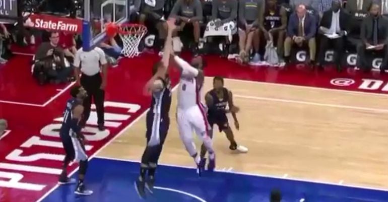 El tapón de Marc Gasol a Andre Drummond