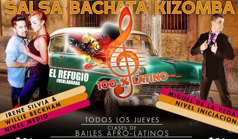 Cartel promocional de las clases de baile