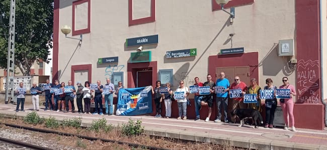 Nueva concentración de Monegros no pierdas tu tren