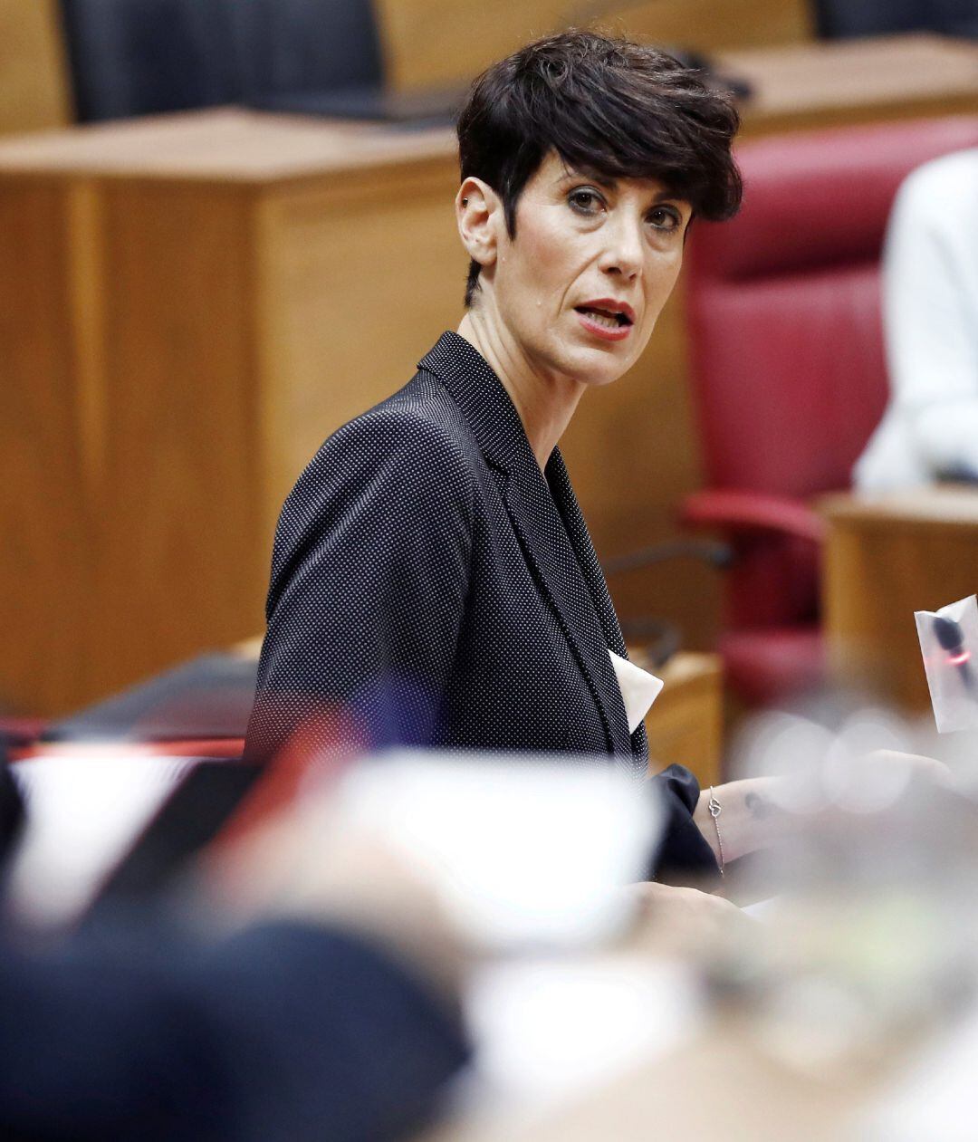 La consejera de Economía y Hacienda, Elma Saiz