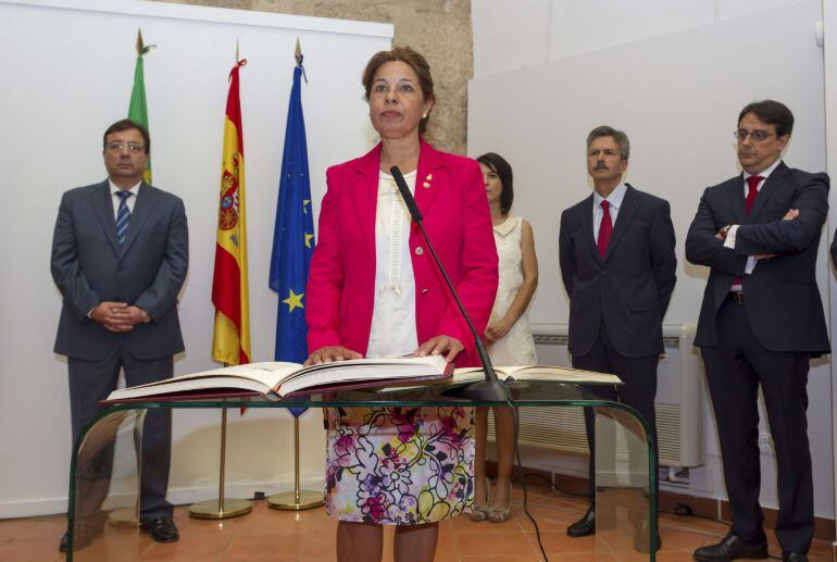 Pilar Blanco, en su toma de posesión. Al día siguiente, miércoles, ya acudión al CPFF.