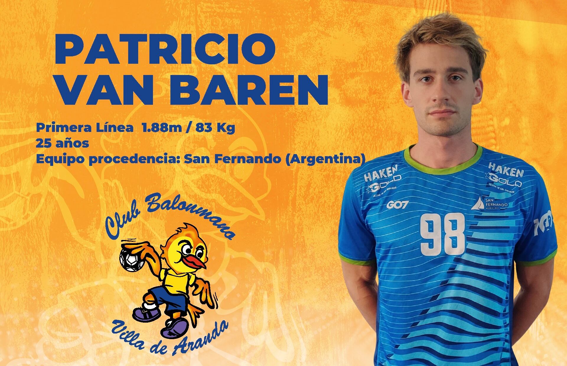 Van Baren llega al Tubos Aranda