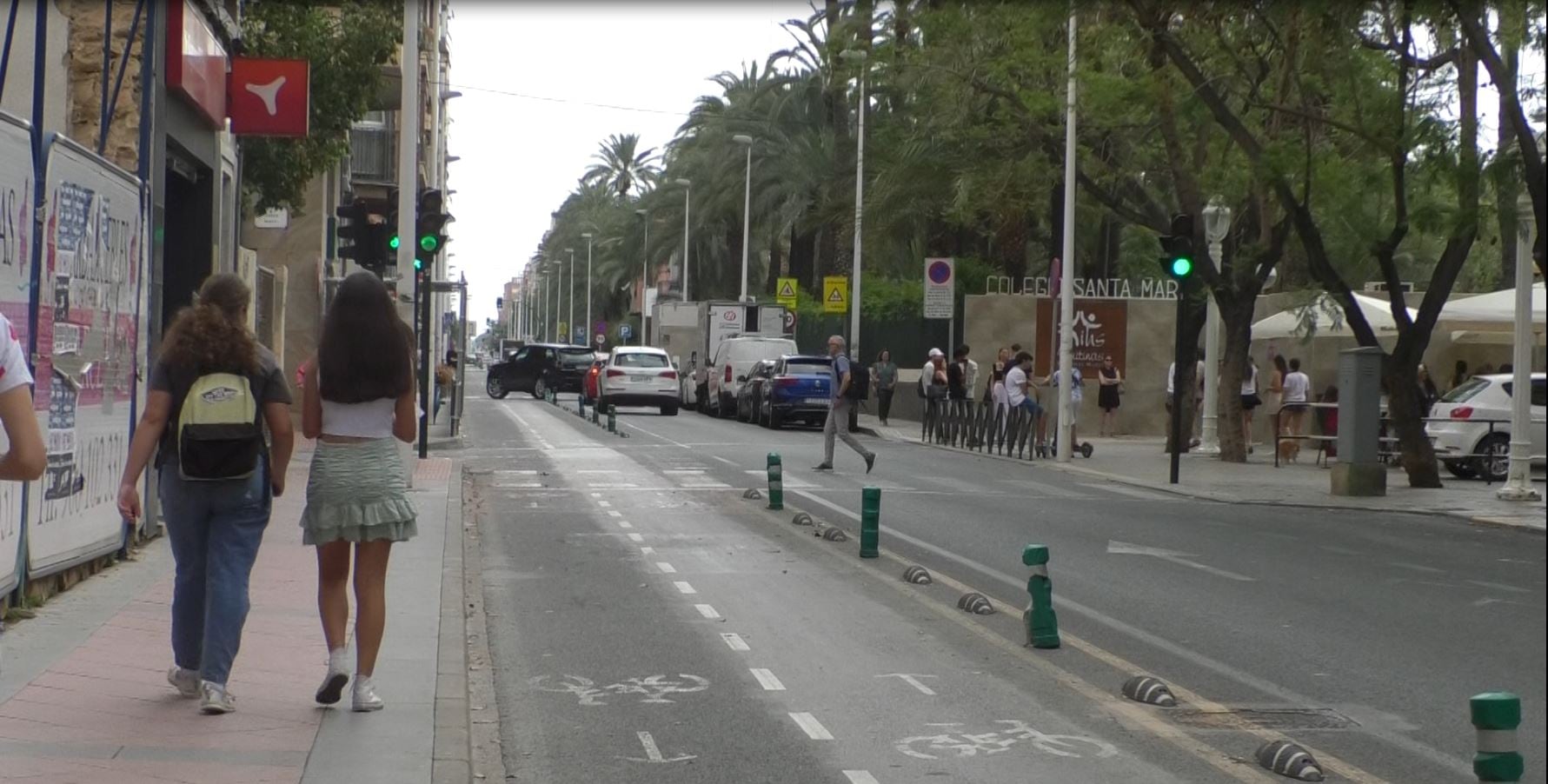 Carril bici de Jesuitinas en Elche