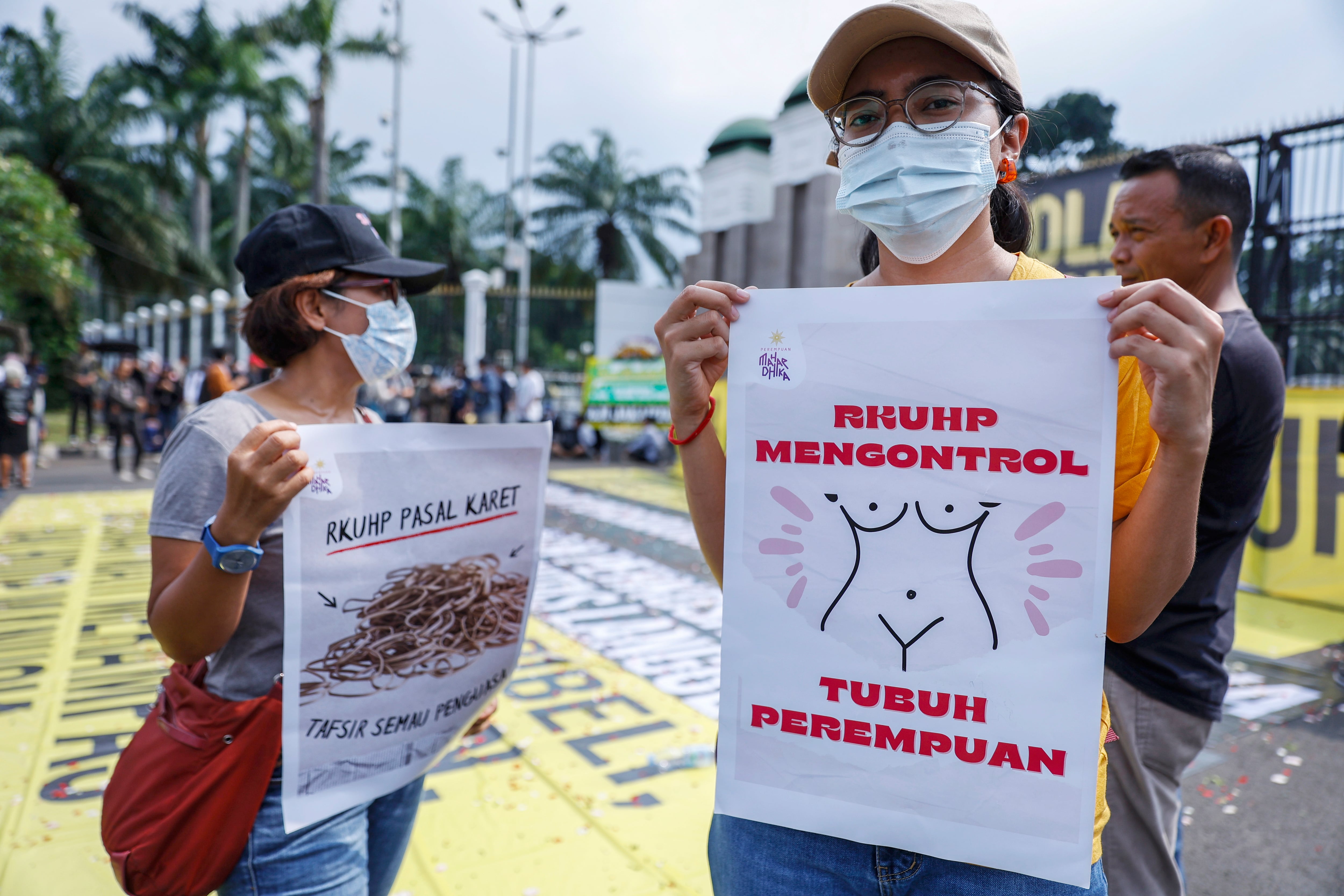 Protestas en Indonesia por las reforma de código penal. EFE/EPA/MAST IRHAM