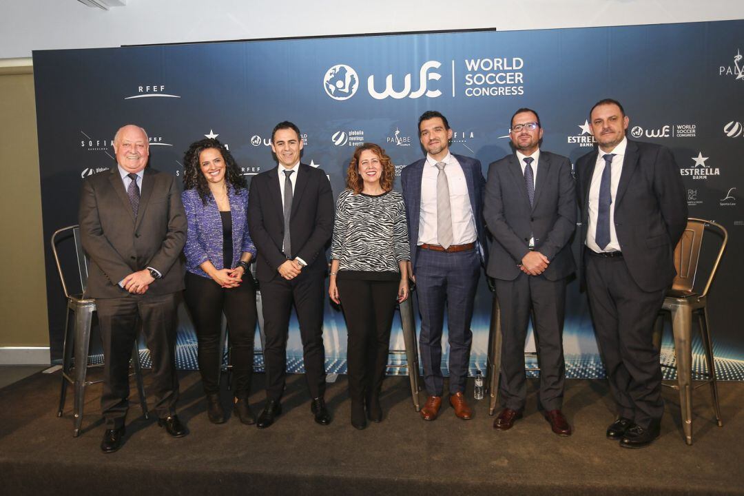 Velasco Carballo en la presentación del World Soccer Congress, este pasado miércoles