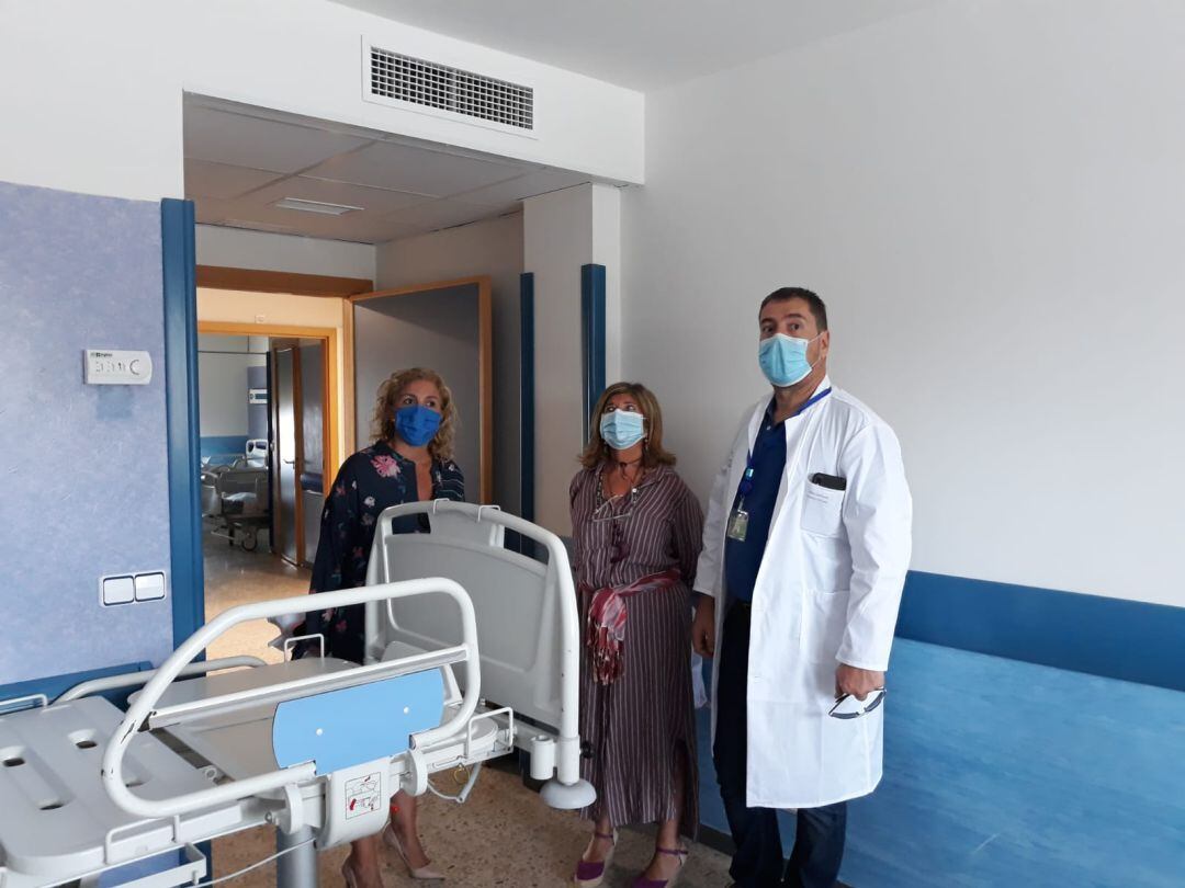 Un momento de la visita.