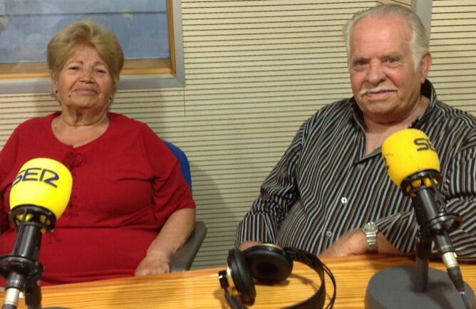 Antonio y Berta, en los estudios de la Cadena SER