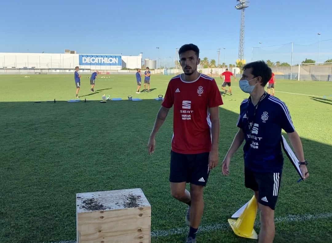 Alberto Quiles, durante el entrenamiento de la mañana.