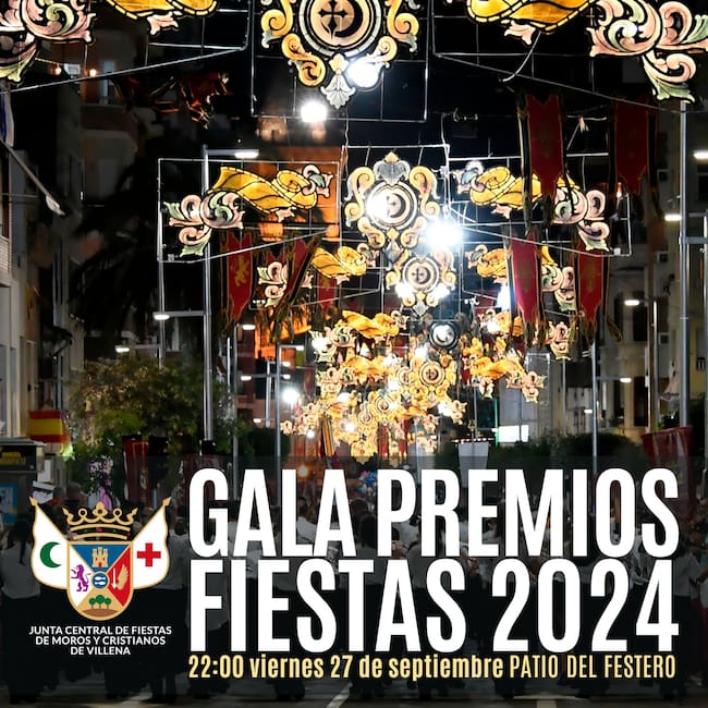 Cartel gala entrega de premios