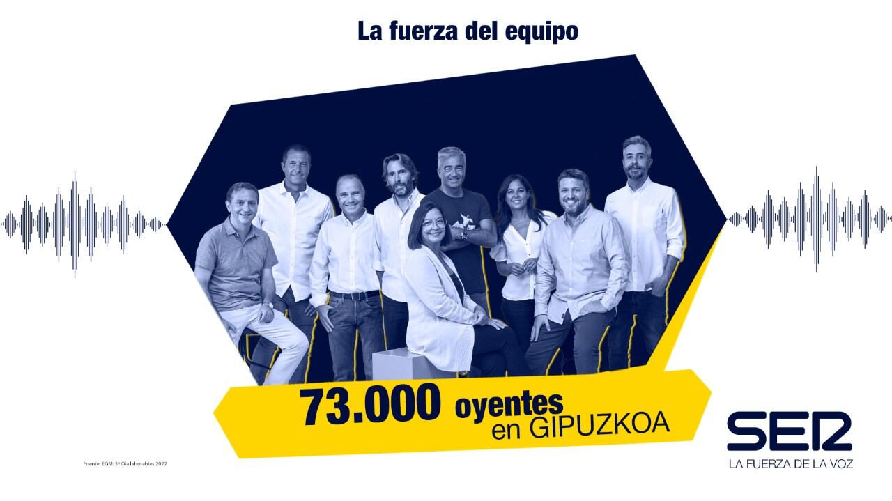La Cadena Ser líder en Gipuzkoa con 73.000 oyentes