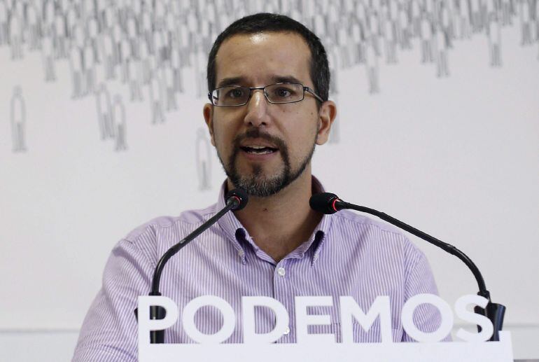 Fotografía de archivo del 22 de septiembre de 2015 del secretario de Organización de Podemos, Sergio Pascual