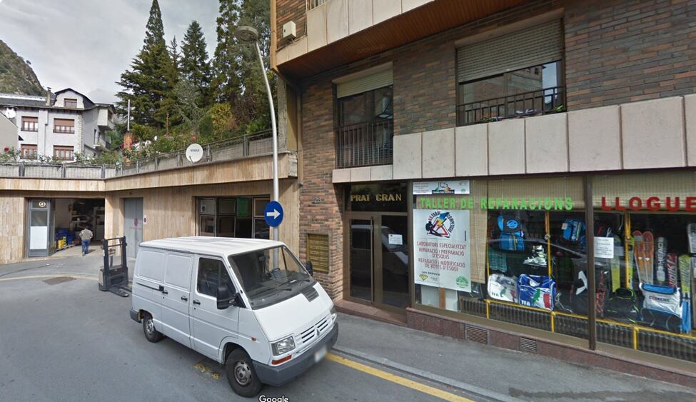 Edifici on ha tingut lloc l'incendi mortal a Sant Julià de Lòria.