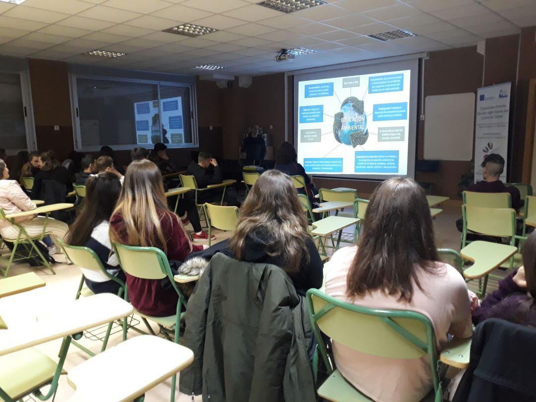 Charla en un instituto de Guadalajara