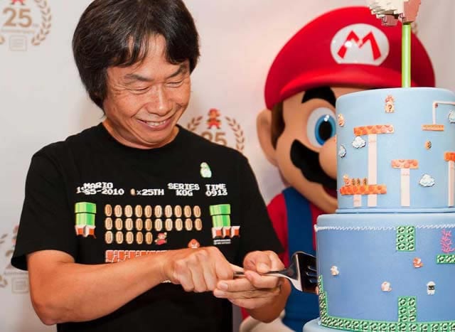 Miyamoto celebró en 2010 los 25 años de los videojuegos de Mario Bros