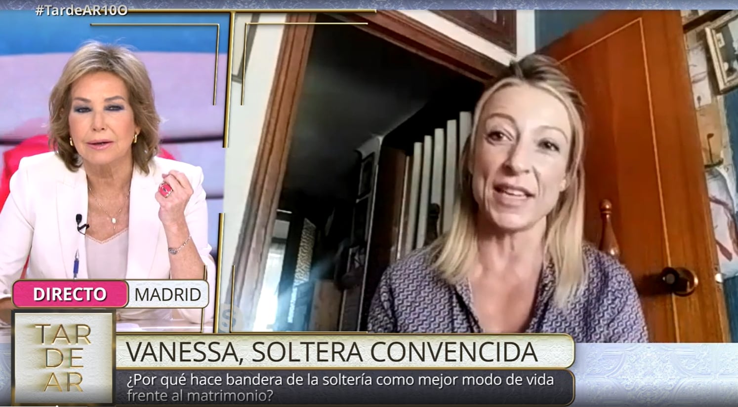 Ana Rosa Quintana entrevista a Vanessa en TardeAR.