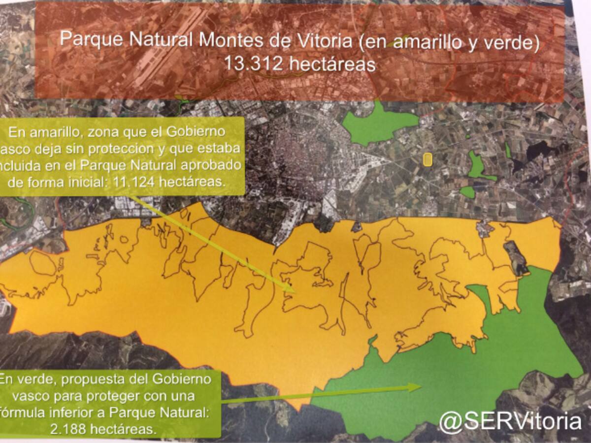 El Gobierno vasco dice no al Parque Natural de los Montes de Vitoria