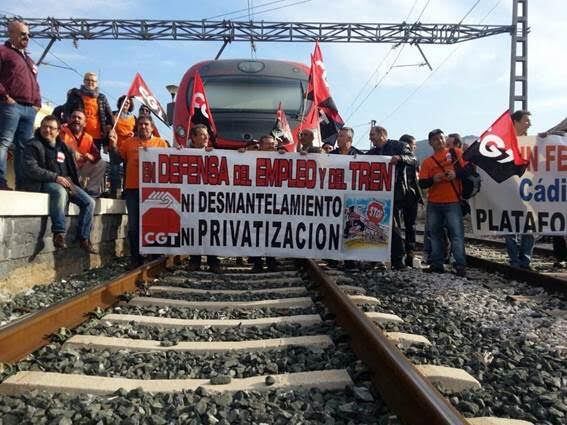 CGT reclama el aumento de la plantilla en los talleres de Renfe en la provincia, el cese a la externalización de cargas de trabajo a contratas y el respeto a las condiciones de seguridad y salud, entre otras cuestiones