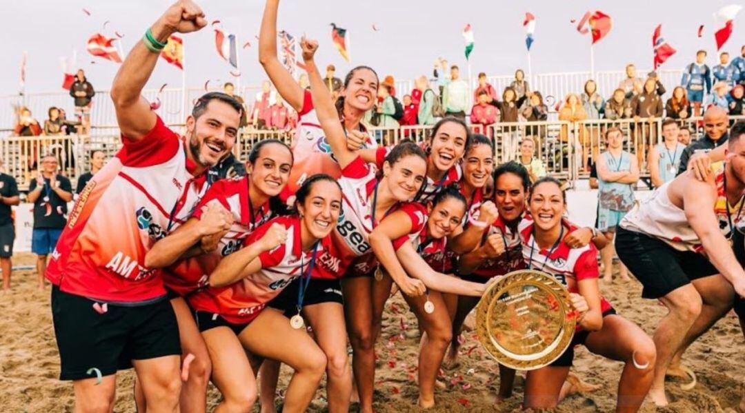 Las jugadoras almerienses son campeonas de Europa.