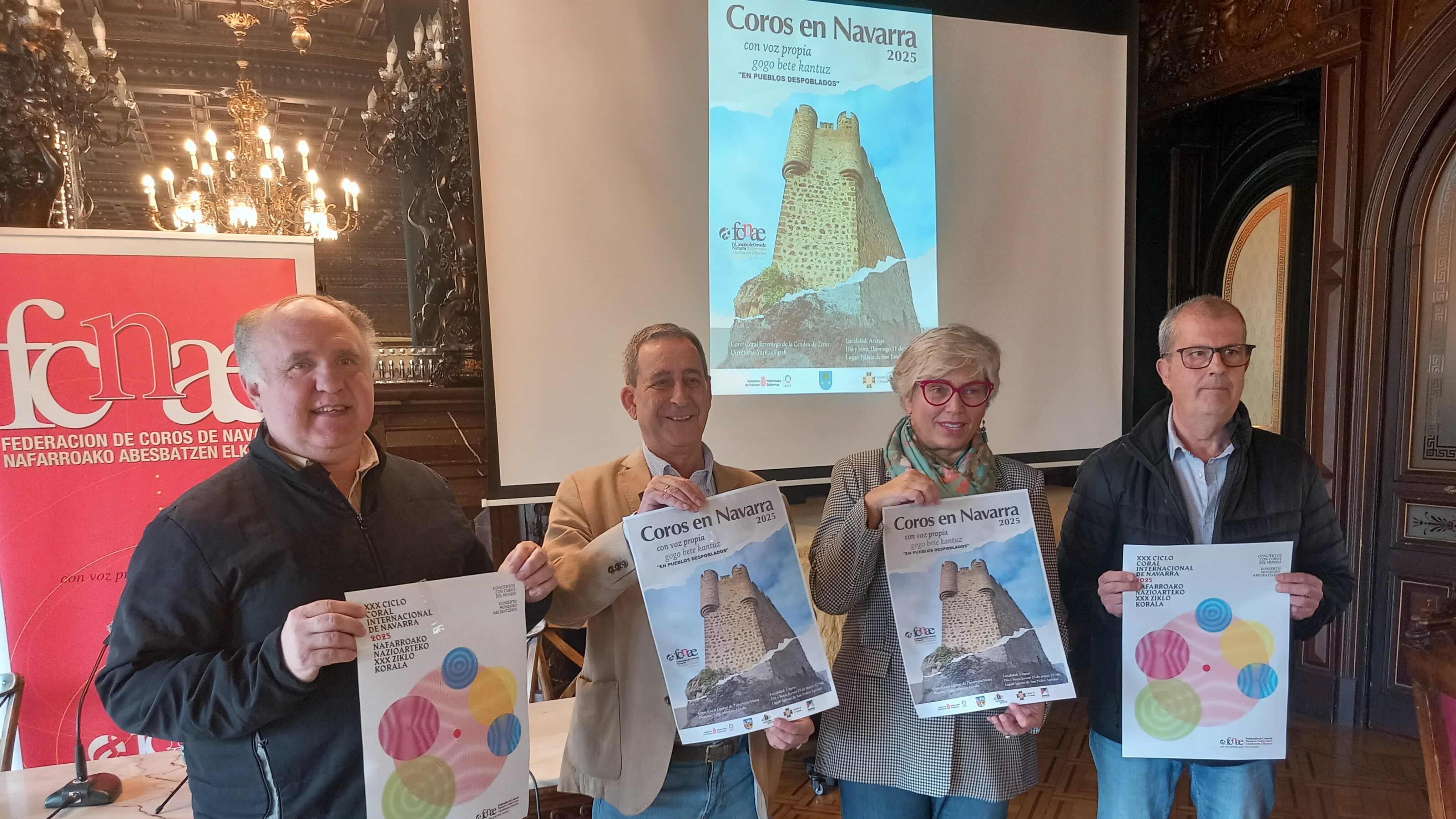 La Federación de Coros de Navarra presenta el ciclo "Con voz propia, gogo bete kantuz" de lucha contra la despoblación. Cadena SER