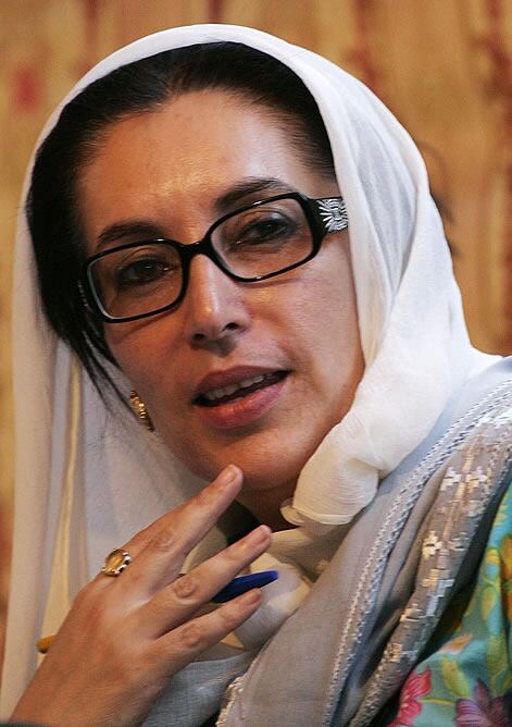 La líder opositora paquistaní, Benazir Bhutto