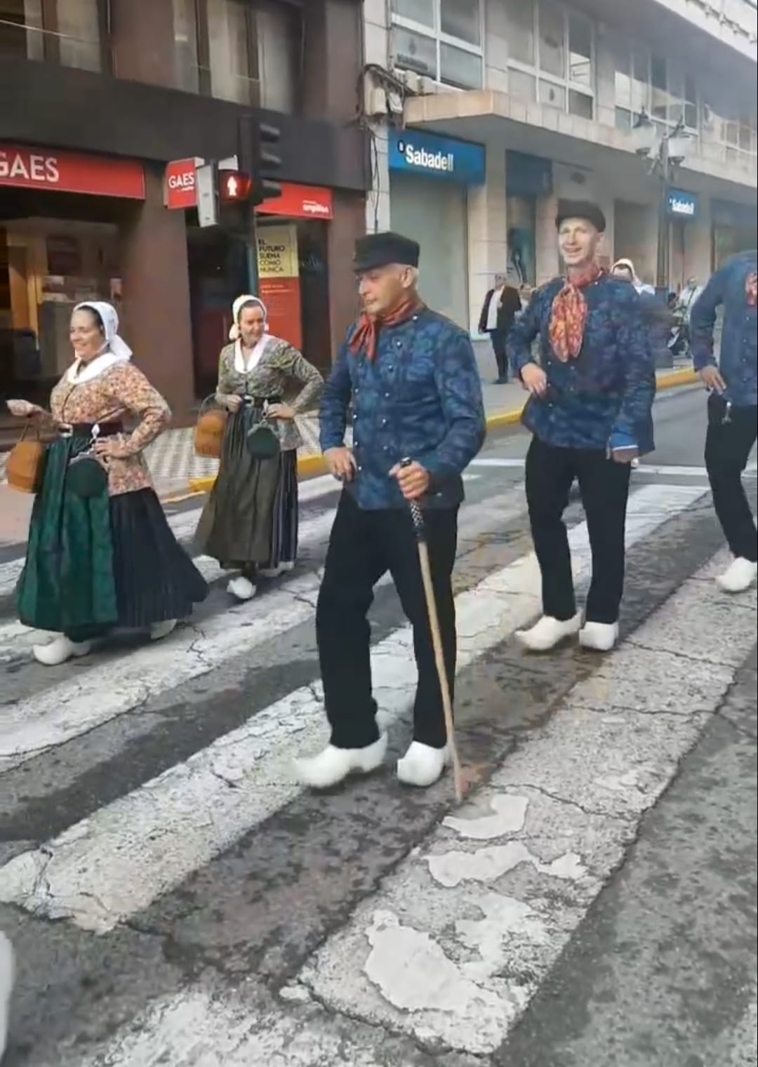 Los holandeses en el desfile