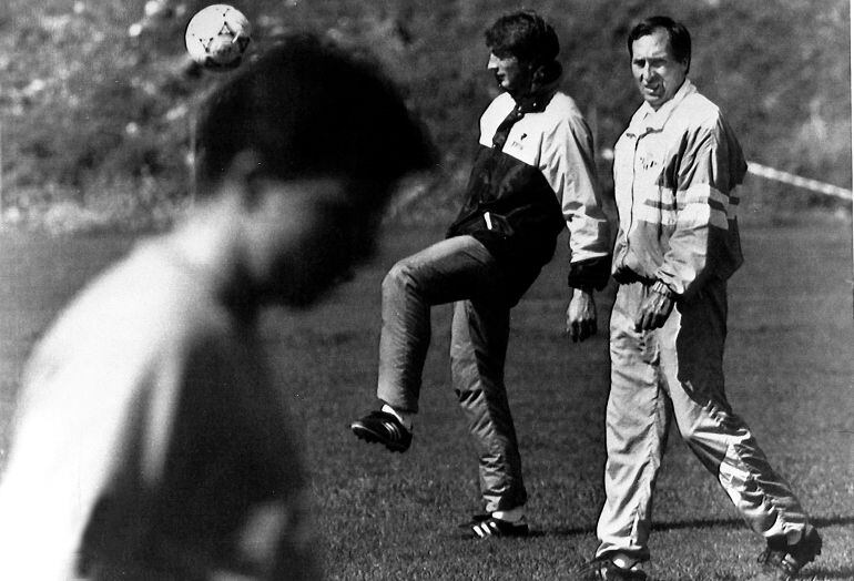 Ivanov, en un entrenamiento con el Betis