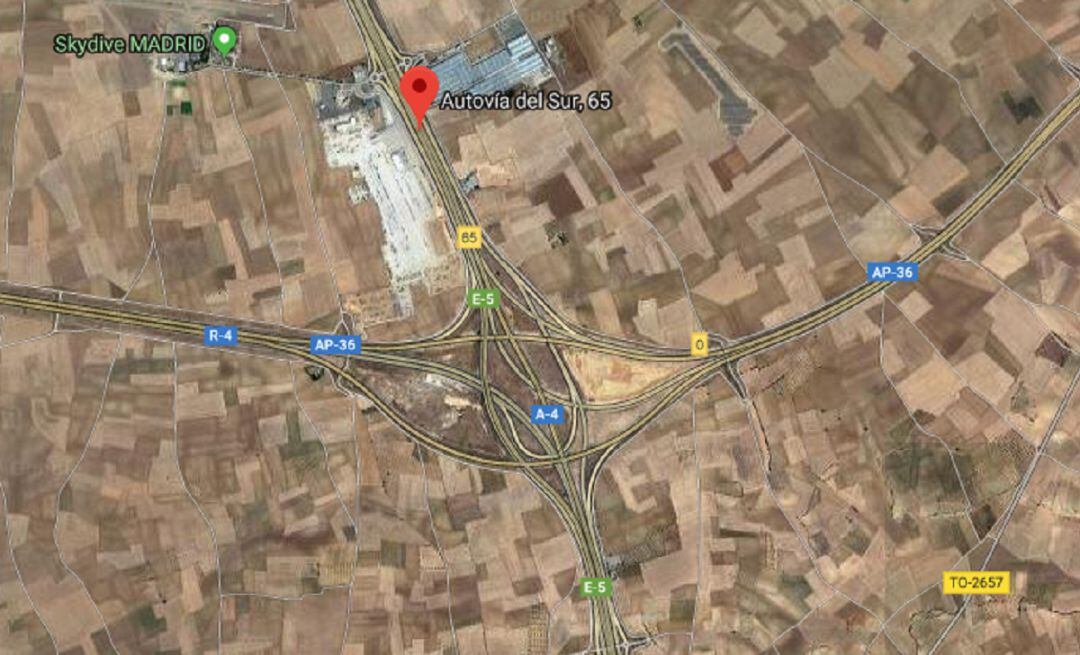 Nudo en el que se produjo el fatal desenlace