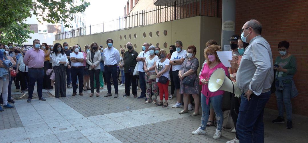 La concentración vecinal en el Centro de Salud &#039;Castilla la Nueva&#039;