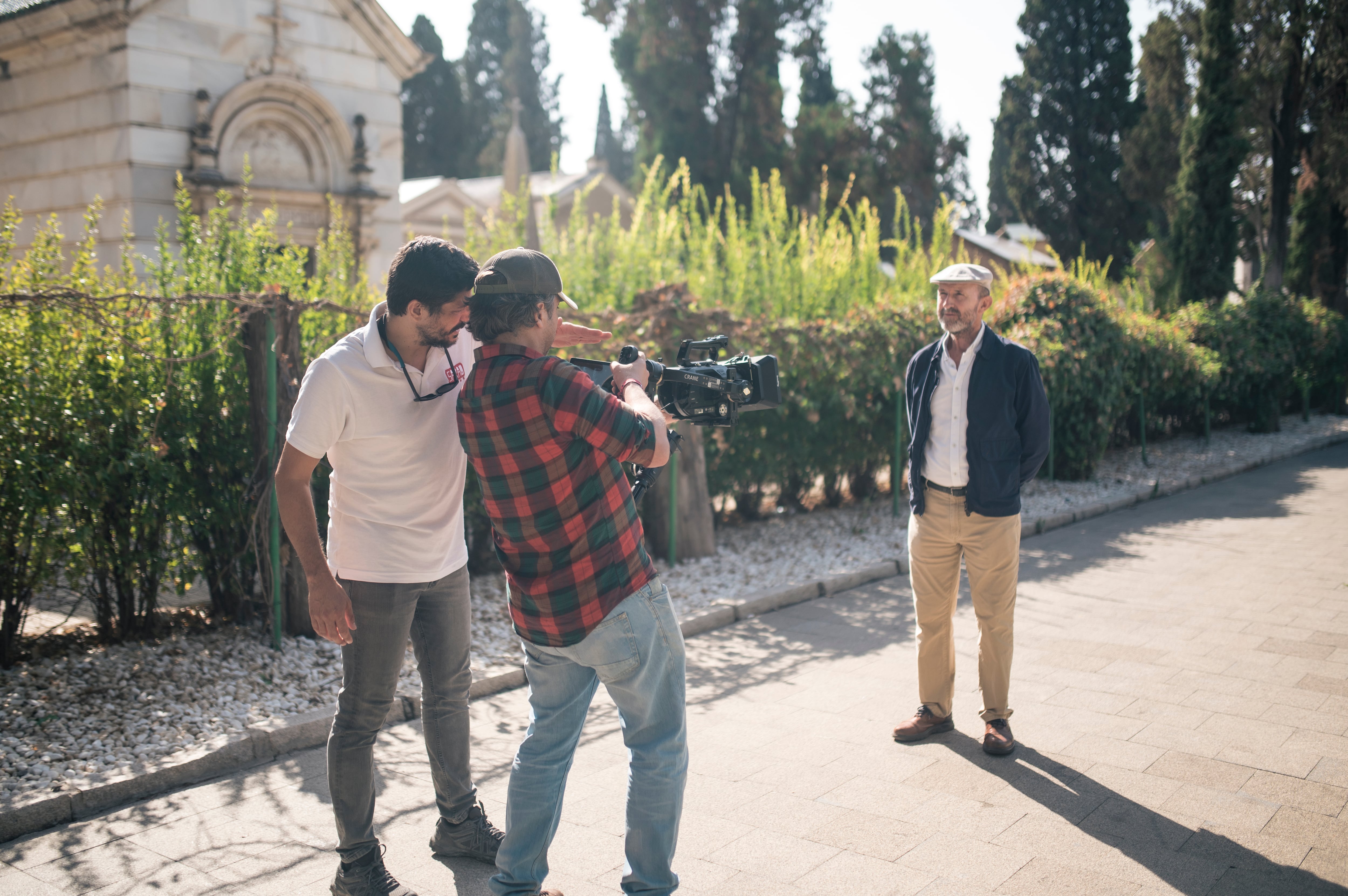 Rodaje del documental sobre Aníbal González