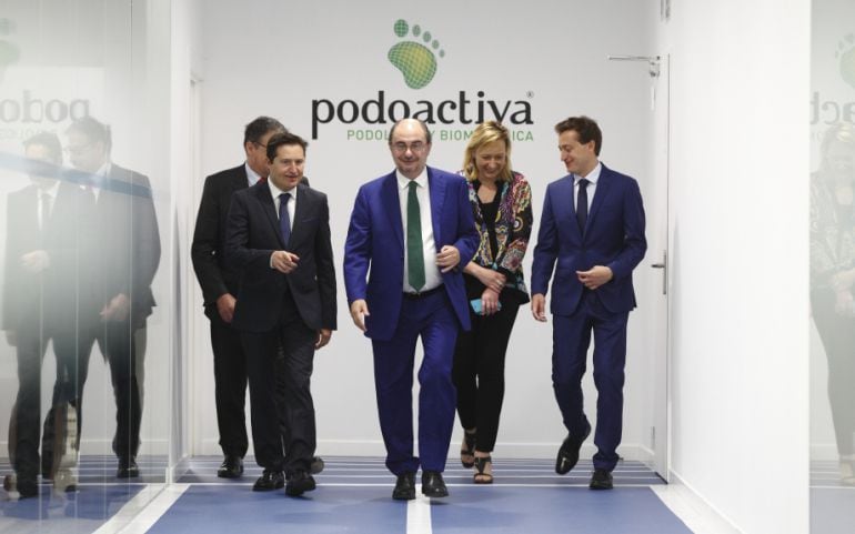 El presidente aragonés visita Podoactiva