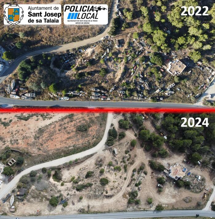 Comparativa en la zona entre 2022 y la actualidad