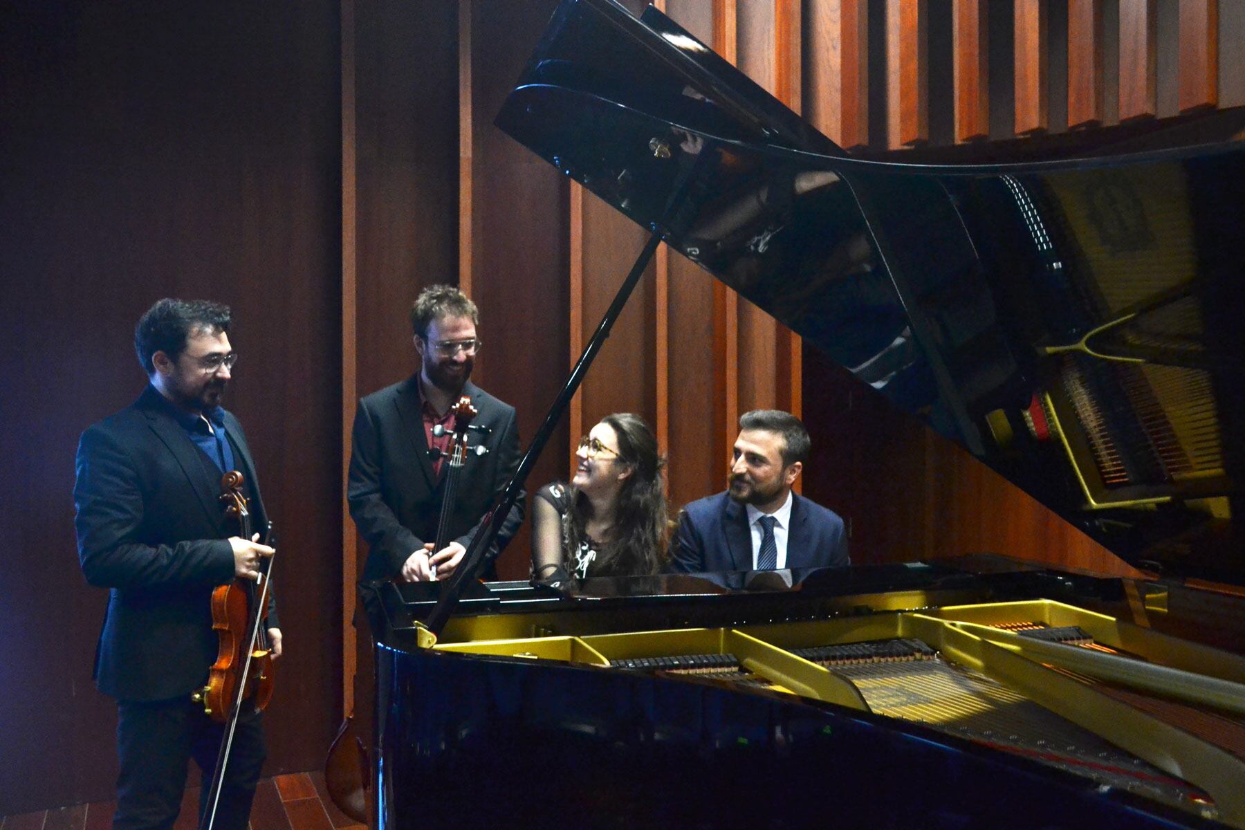 Imagen de los cuatro componentes del Orfeu Ensemble de Cambra