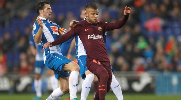 Rafinha, durante el encuentro copero del pasado miércoles ante el Espanyol