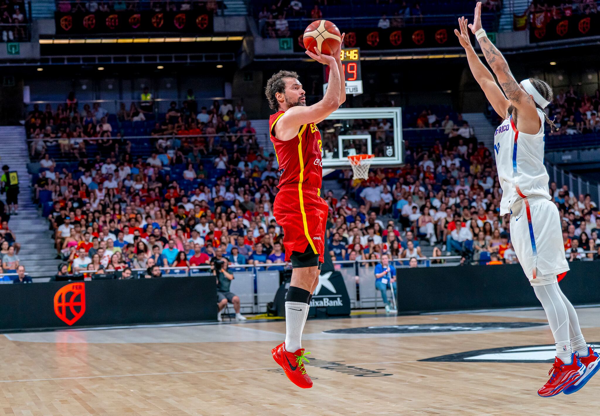 El menorquí en un llençament davant de Puerto Rico.