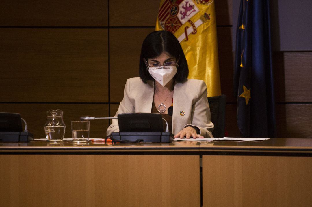 La ministra de Sanidad, Carolina Darias