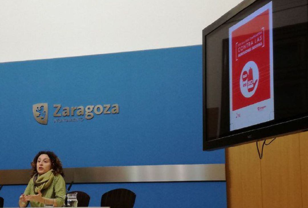 Campaña no contra las agresiones sexuales del Ayuntamiento de Zaragoza. 