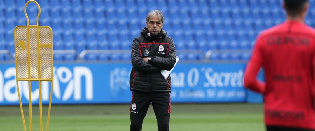 Natxo González en uno de sus últimos entrenamientos