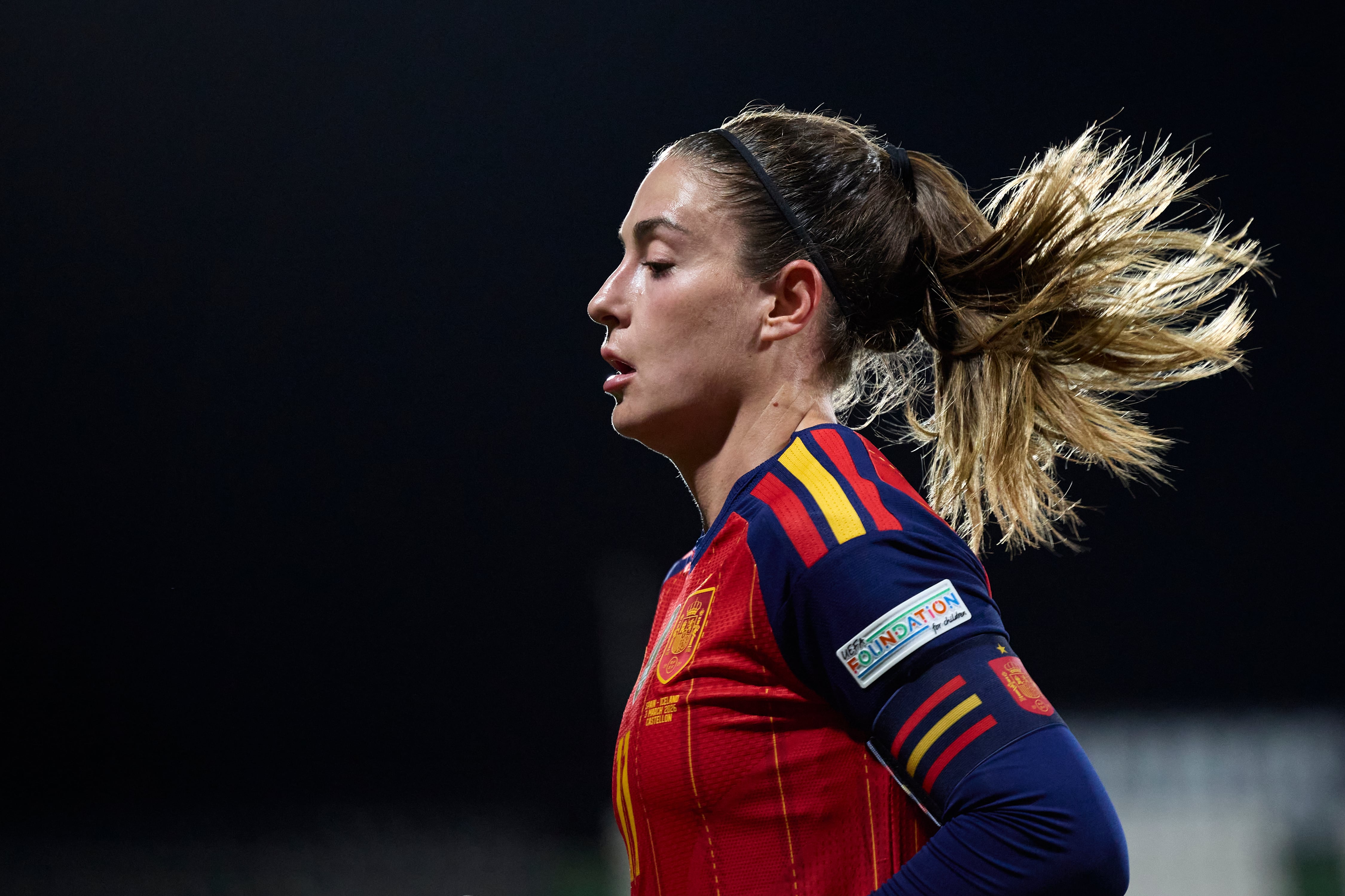 Alexia Putellas, durante el España-Islandia de clasificación para el Mundial 2027