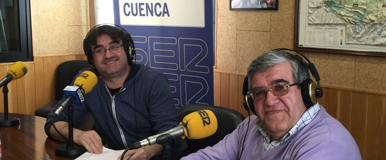 Paco Auñón y José Vicente Ávila en el programa &#039;Hoy por hoy Cuenca&#039;.