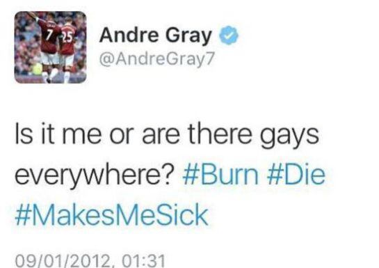 Twitter de Andre Gray