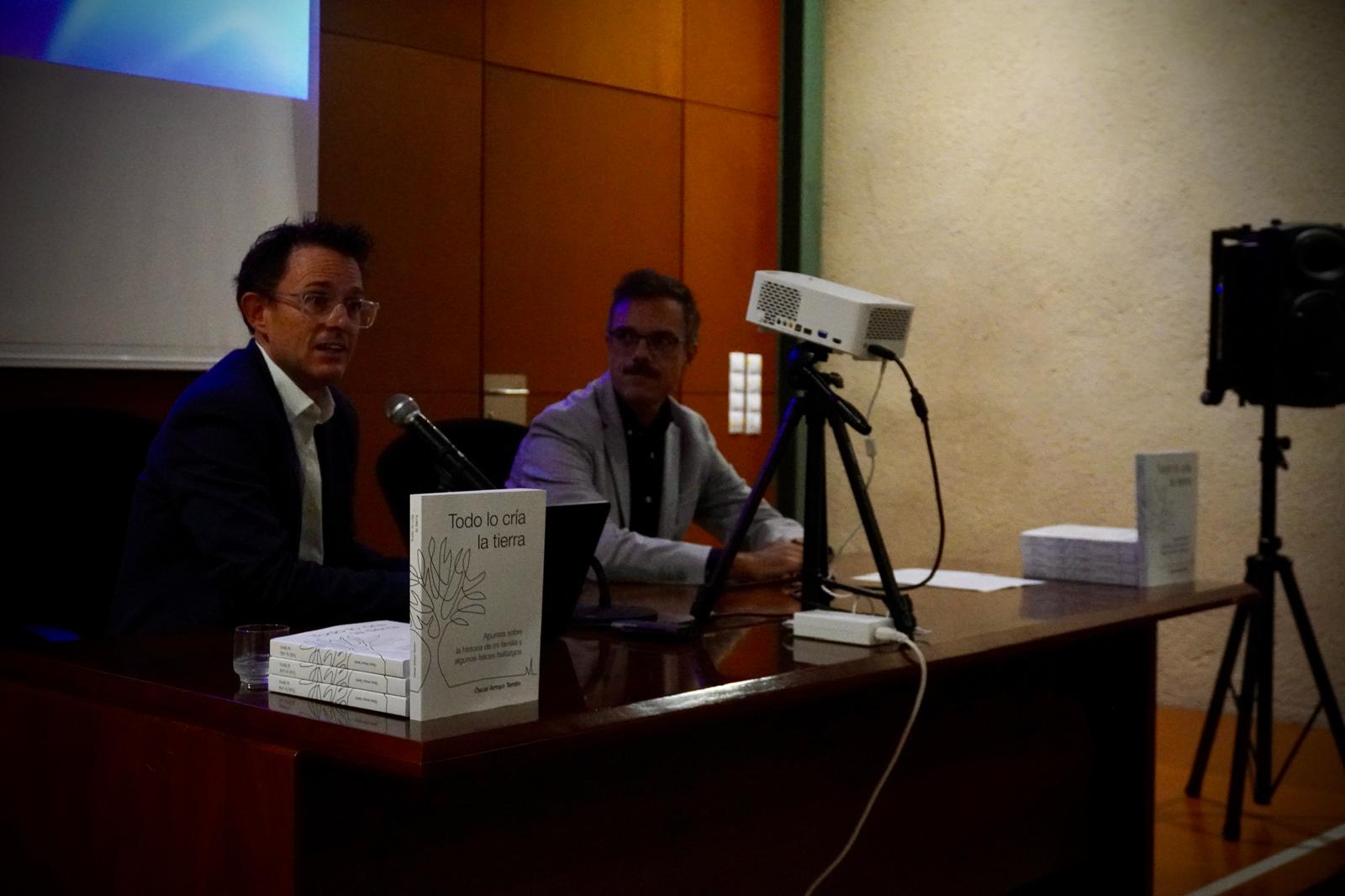 Presentación del libro el pasado mes de octubre