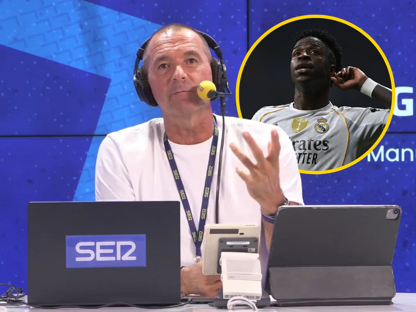 Manu Carreño, sobre Vinicius: "Hay cosas que nunca cambian y gente en el Real Madrid que ha tirado la toalla"