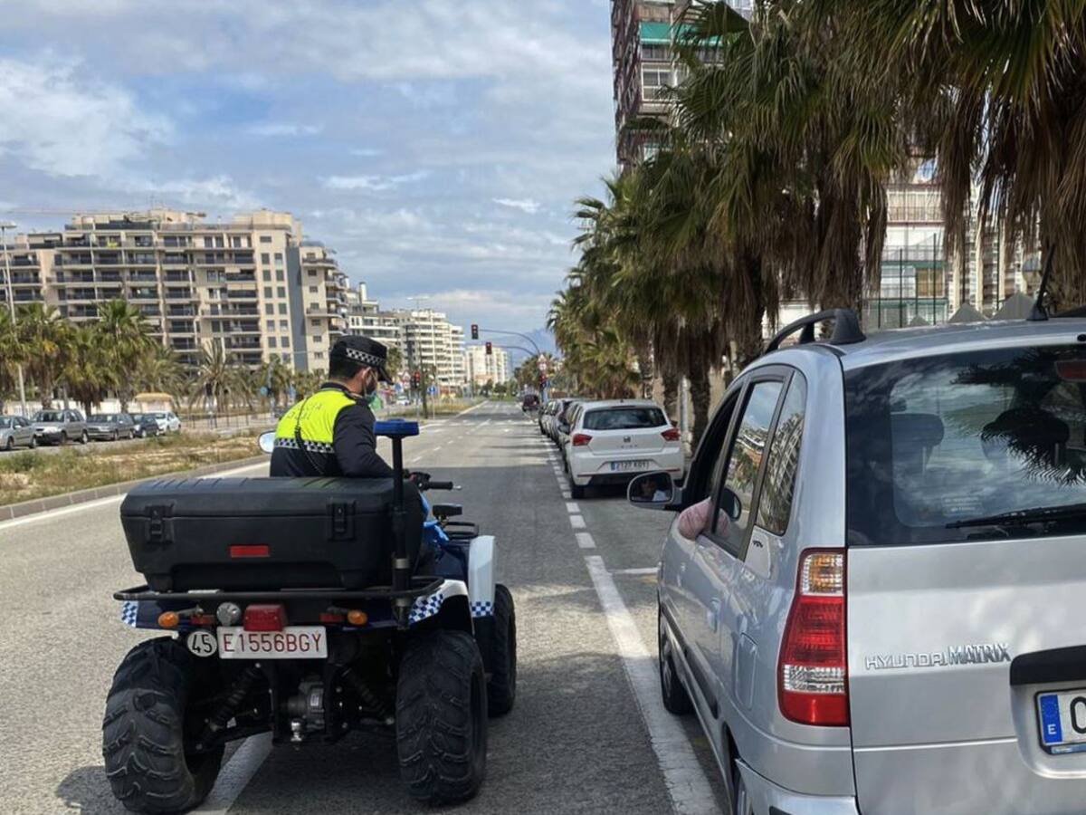 La Policía Local de Alicante sanciona a más de 700 personas, algunas de ellas foráneas
