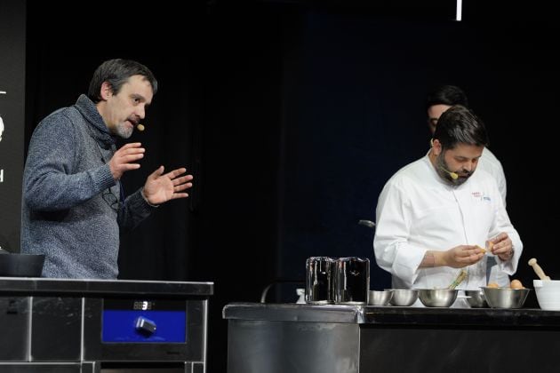 Pep Pelfort (i) y Juanlu Fernández (d), en Madrid Fusión.