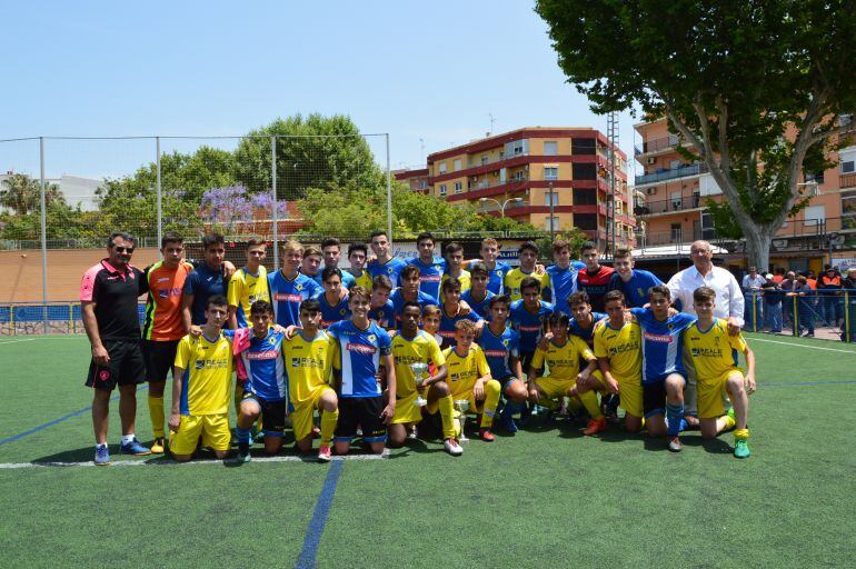 Equipos del Hercules y EM FB Denia A
