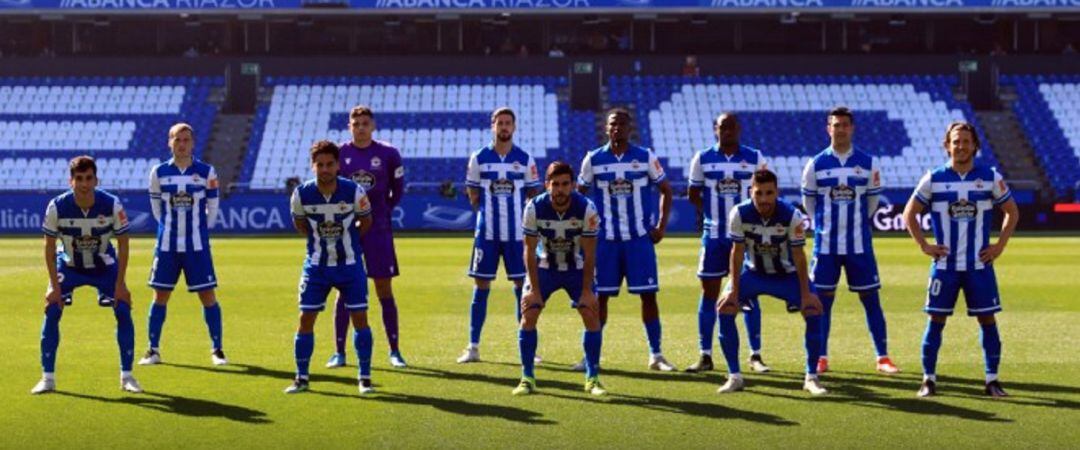 Once del Deportivo frente al Zamora