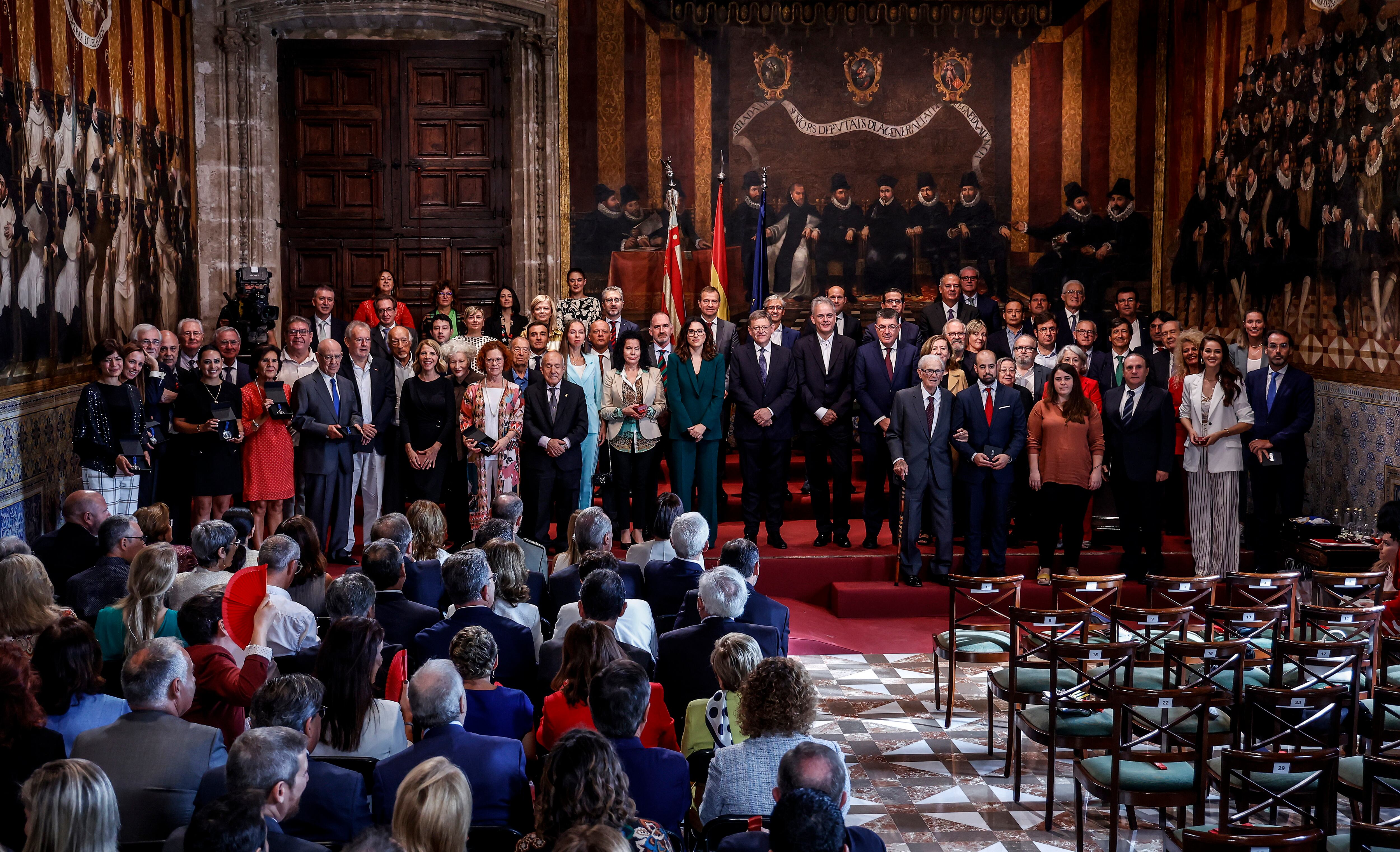 Acto institucional con motivo del 9 d&#039;Octubre de 2022 en el Palau de la Generalitat.